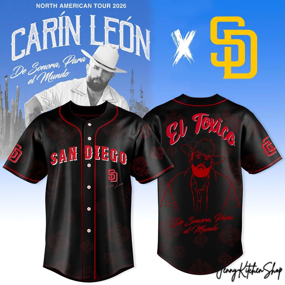 Carín León x San Diego Padres De Sonora Para El Mundo North American 2026 Tour Jersey