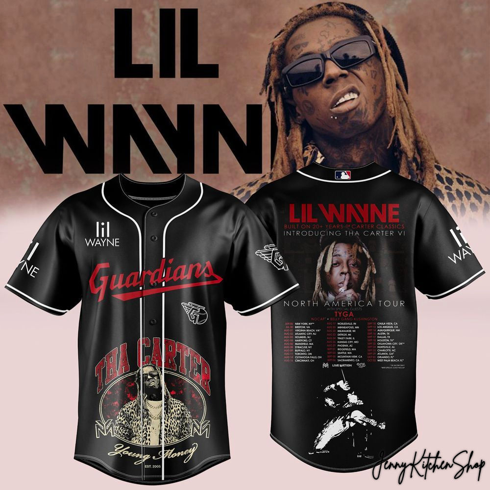 Cleveland Guardians x Lil Wayne Build On 20 Years Of Carter Classic Tour 2026 Jersey