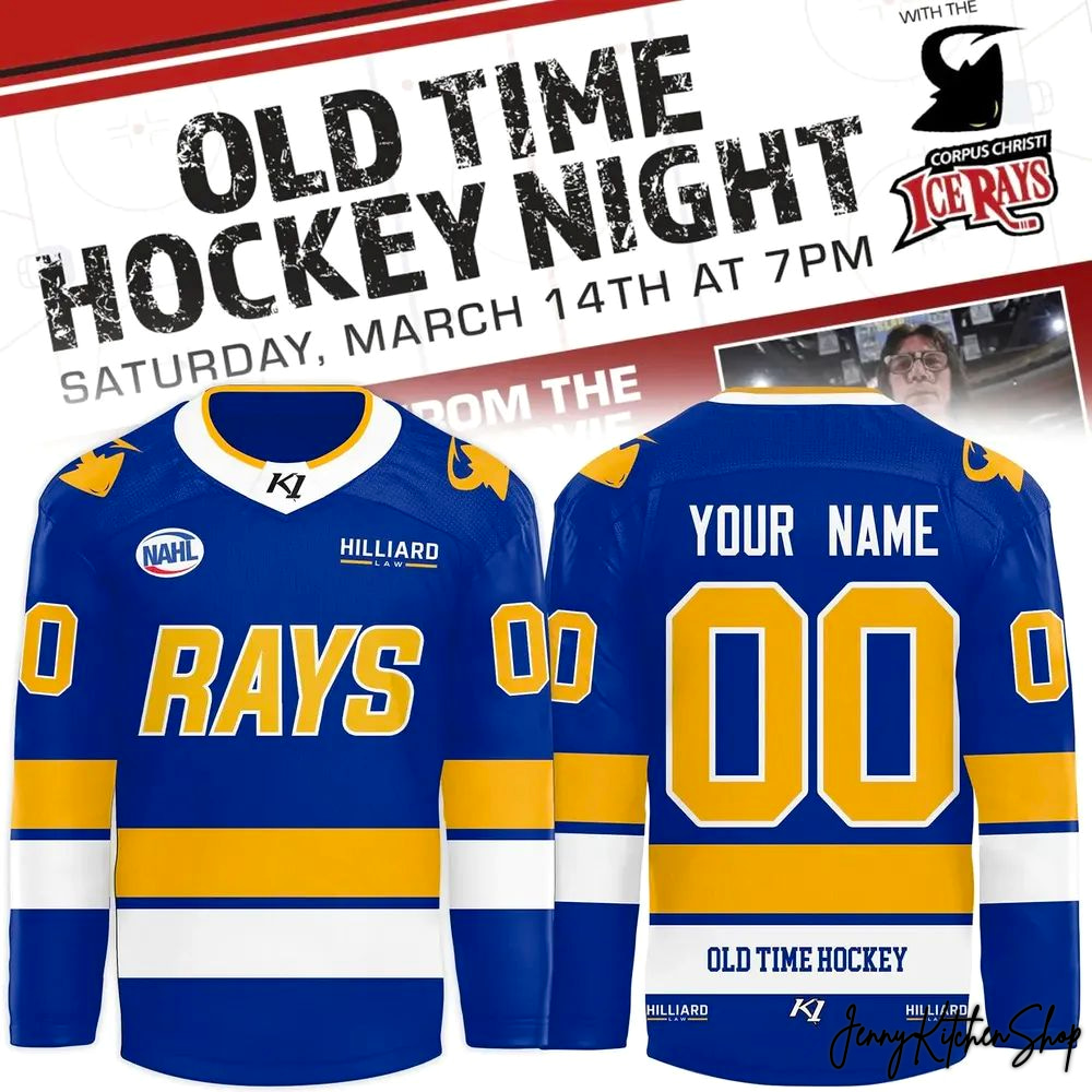 Corpus Christi IceRays 2026 Old Time Hockey Jersey Corpus Christi IceRays 2026 Old Time Hockey Jersey