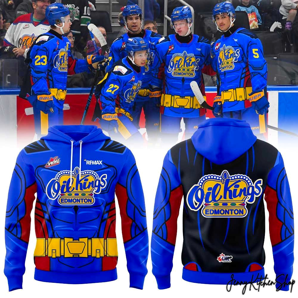 Edmonton Oil Kings Oil Kings Superhero Uniform 2026 Hoodie