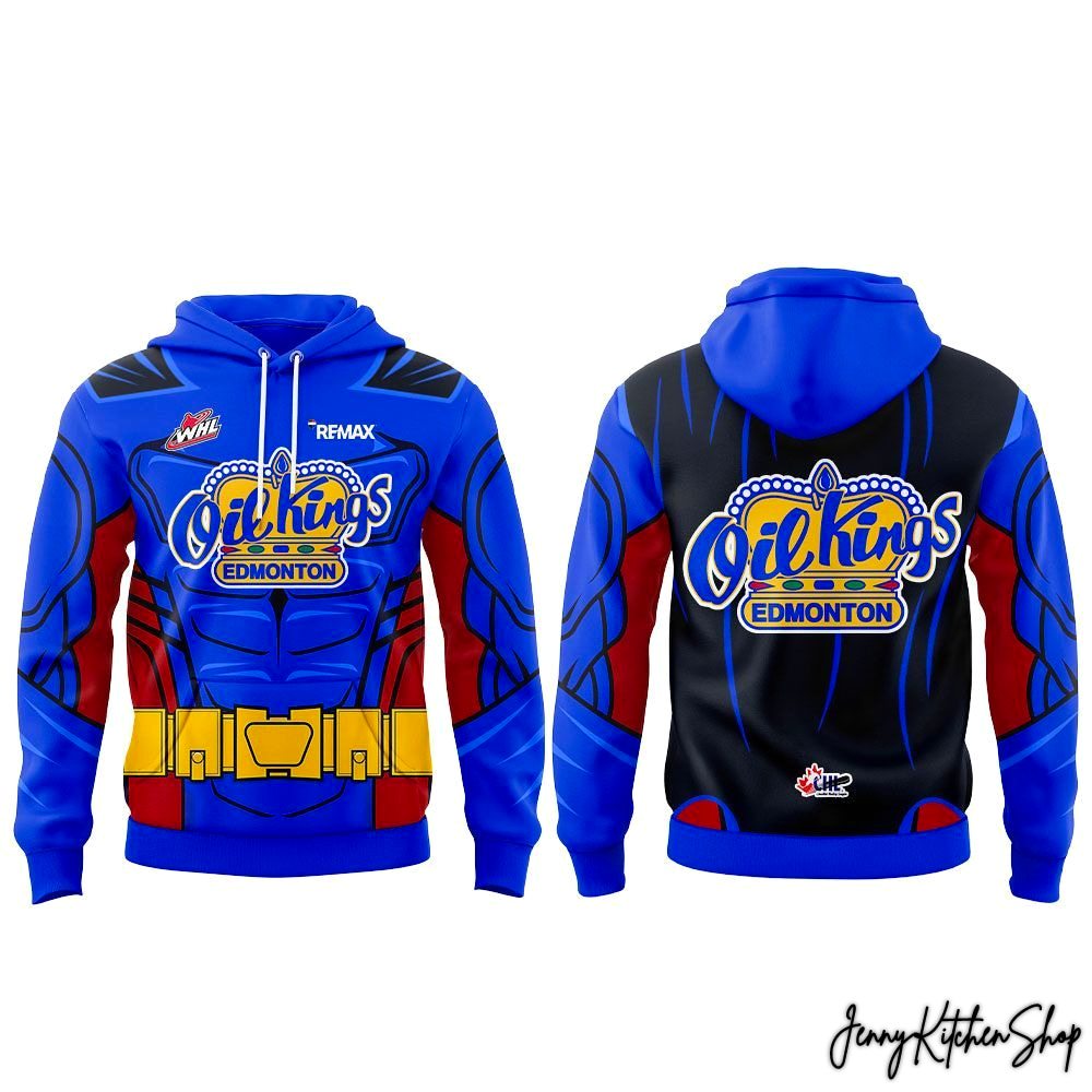 Edmonton Oil Kings Oil Kings Superhero Uniform 2026 Hoodie