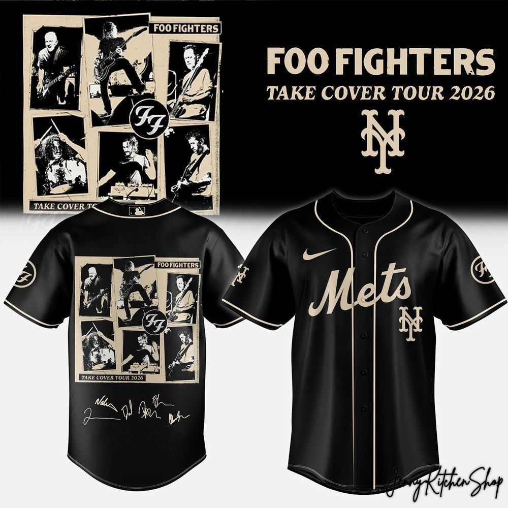 Foo Fighters x MLB Take Cover Tour 2026 Limited Baseball Jersey