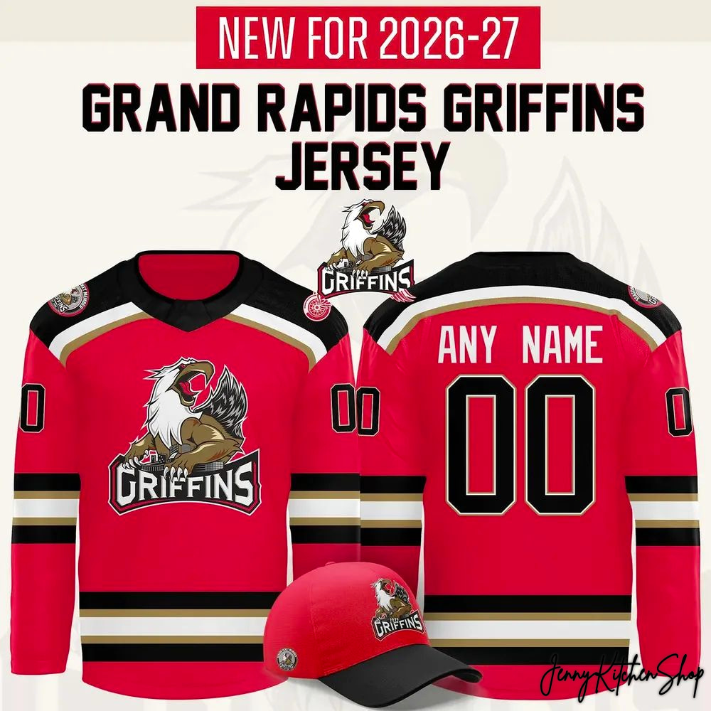 Grand Rapids Griffins New For 2026–27 Exclusive Hockey Jersey