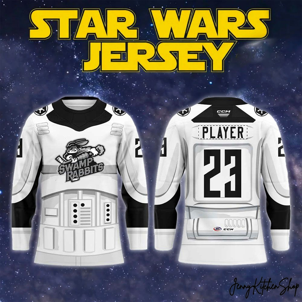 Greenville Swamp Rabbits Star Wars Night 2026 Retro Hockey Jersey