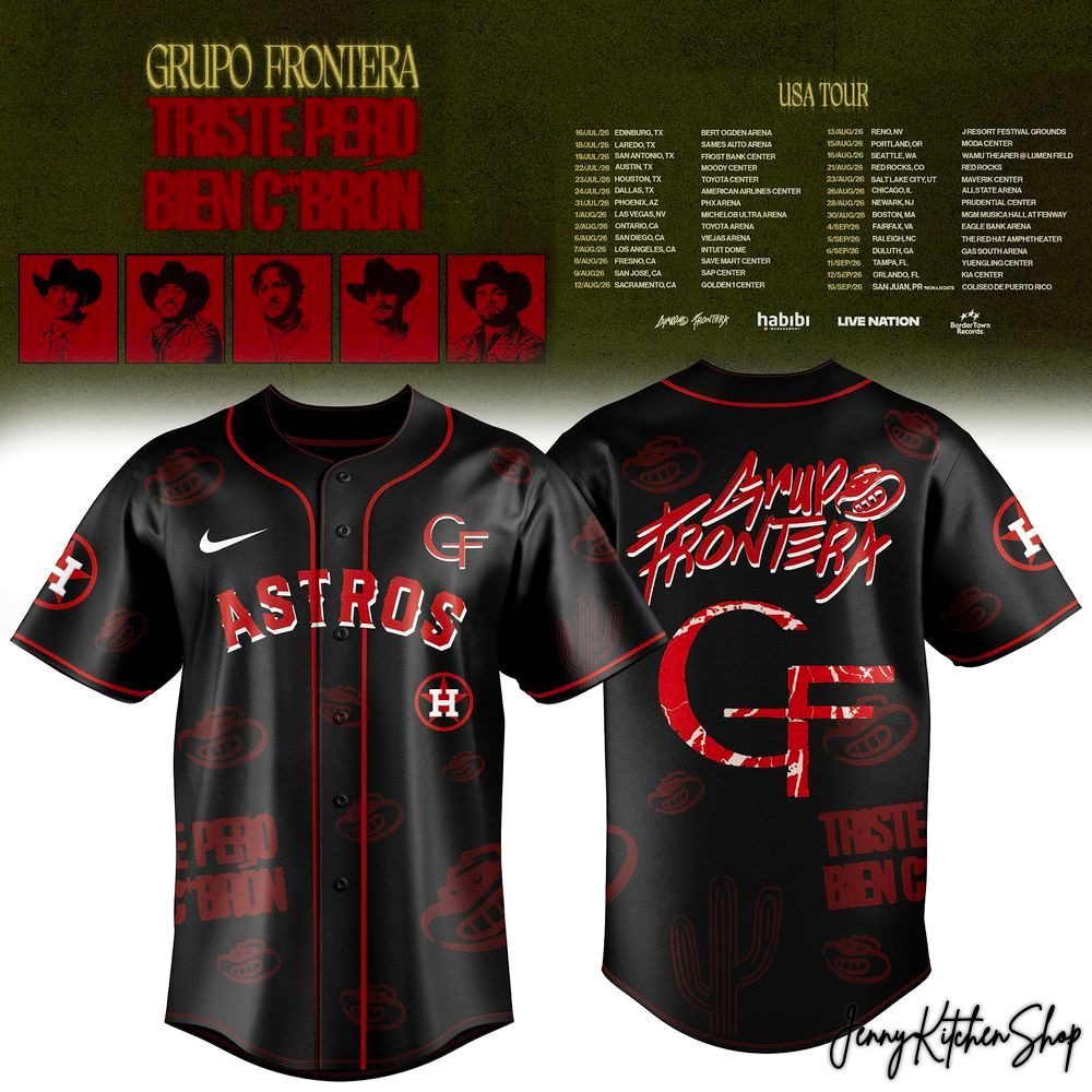 Houston Astros x Grupo Frontera 2026 Triste Pero Bien Cabrón Tour Jersey