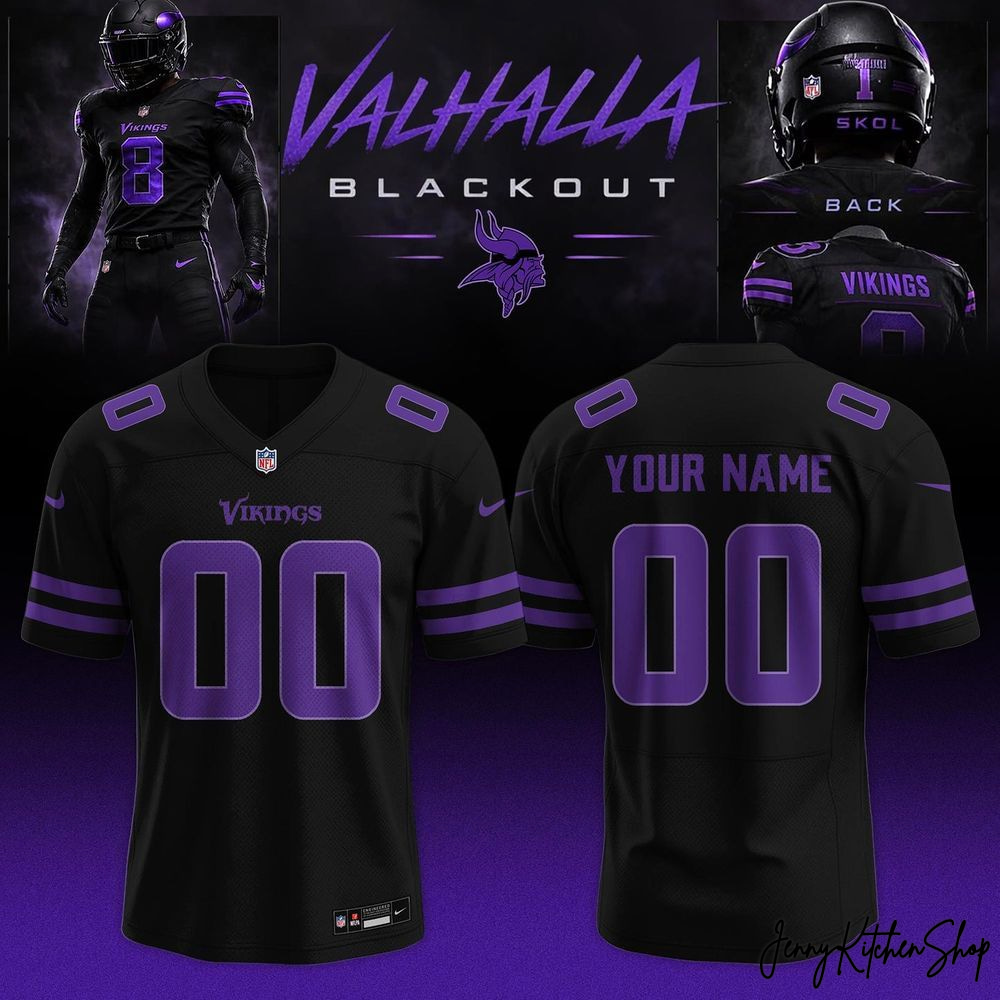 Minnesota Vikings 2026 Black Out Special Football Jersey