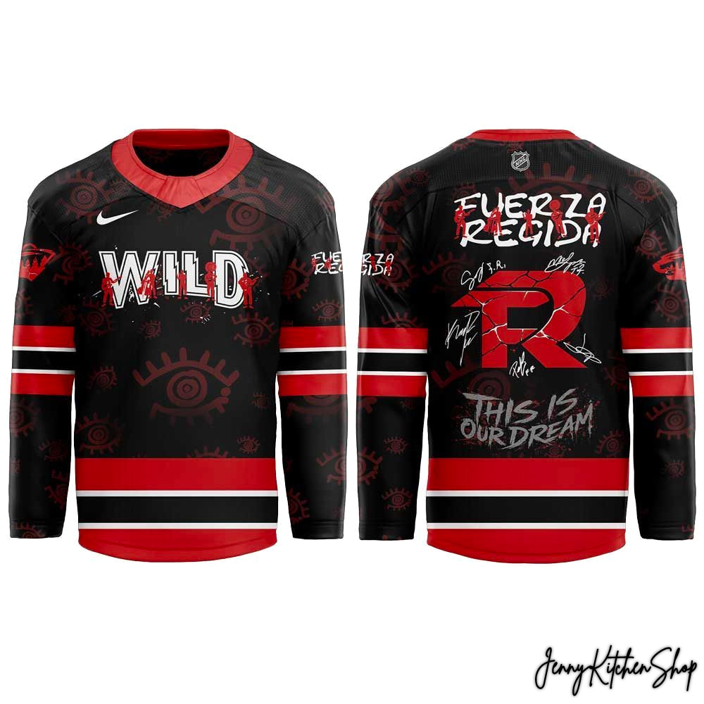 Minnesota Wild x Fuerza Regida This is our Dream Stadium Tour 2026 Hockey Jersey