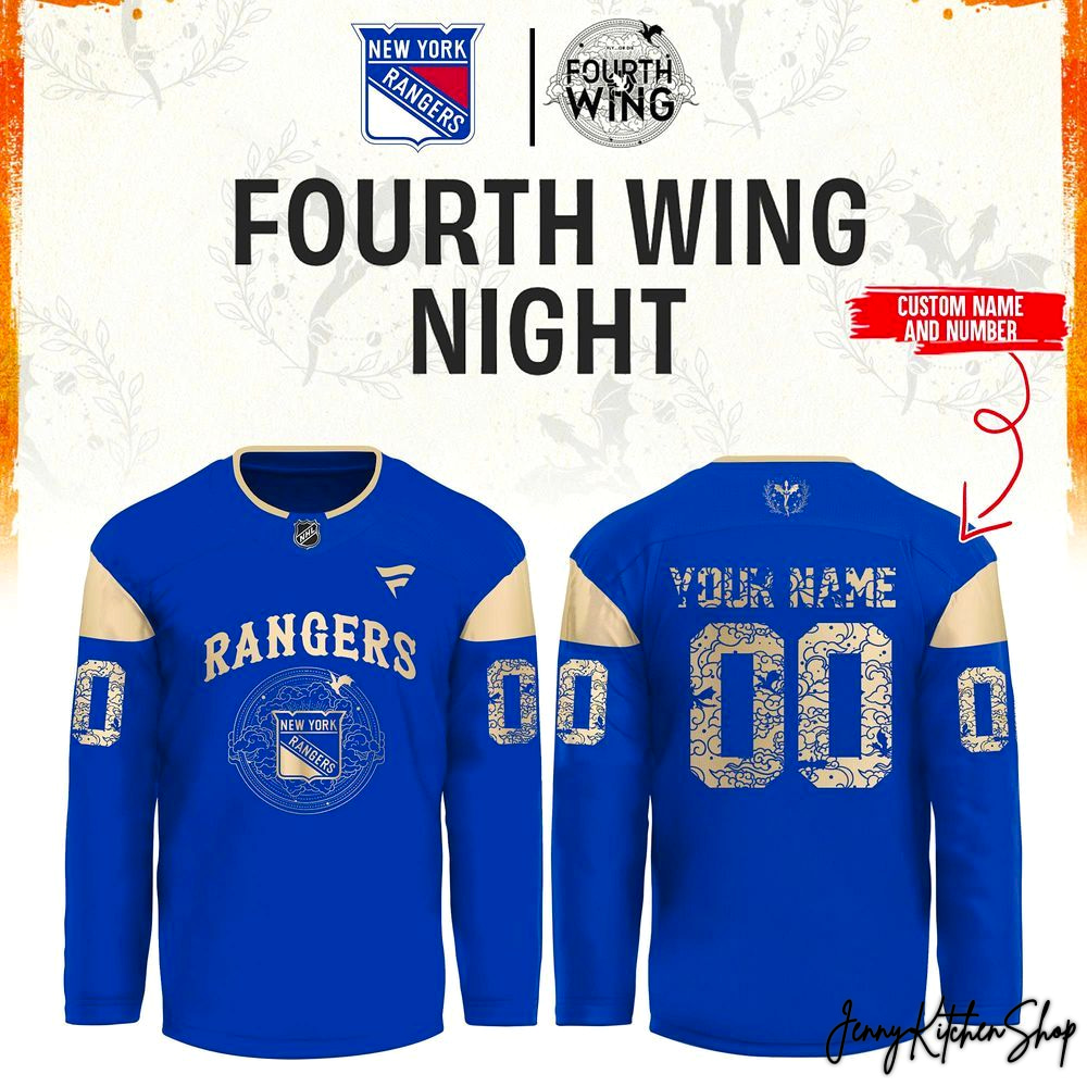 New York Rangers Fourth Wing Night 2026 Hockey Jersey