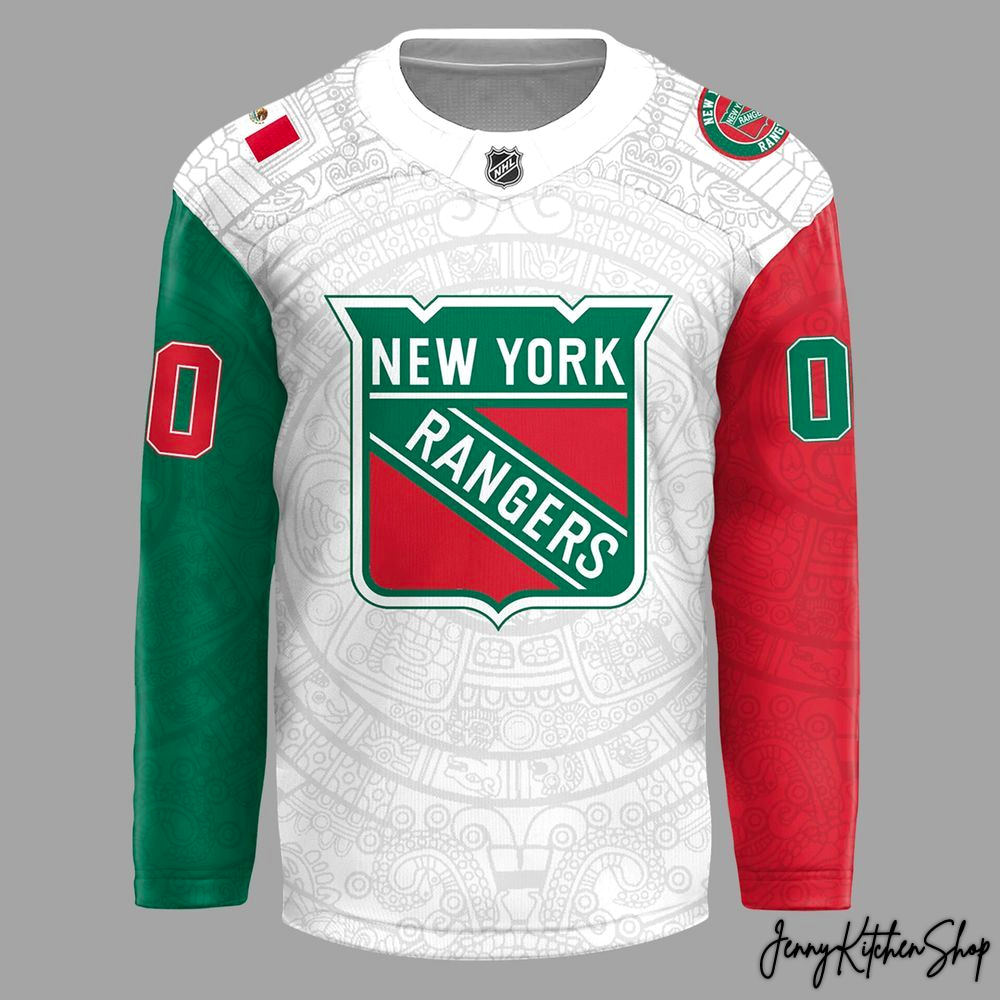 New York Rangers Mexican Heritage Night 2026 Hockey Jersey