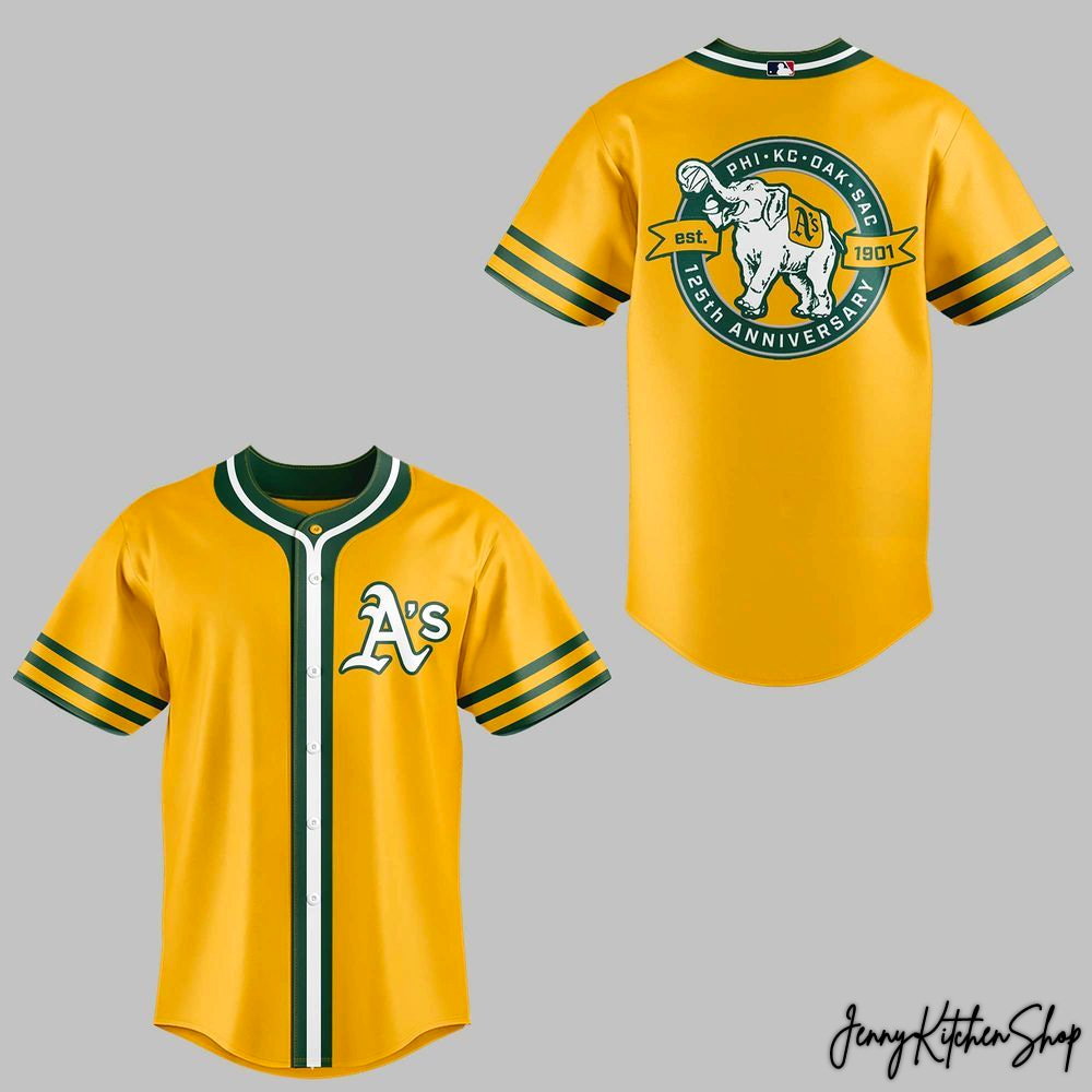 Oakland Athletics 125th Anniversary PHI-KC-DAK-SAC 2026 Jersey