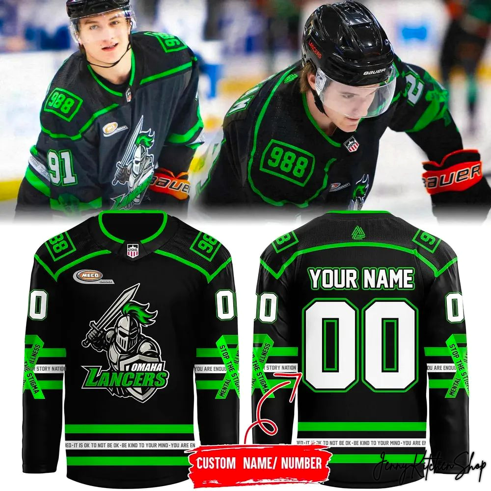 Omaha Lancers Mental Health Awareness Night 2026 Exclusive Jersey