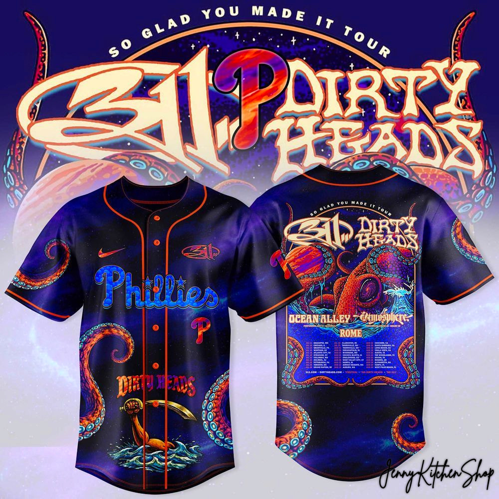 Philadelphia Phillies x Dirty Heads So Glad You Made It Tour 2026 Jersey
