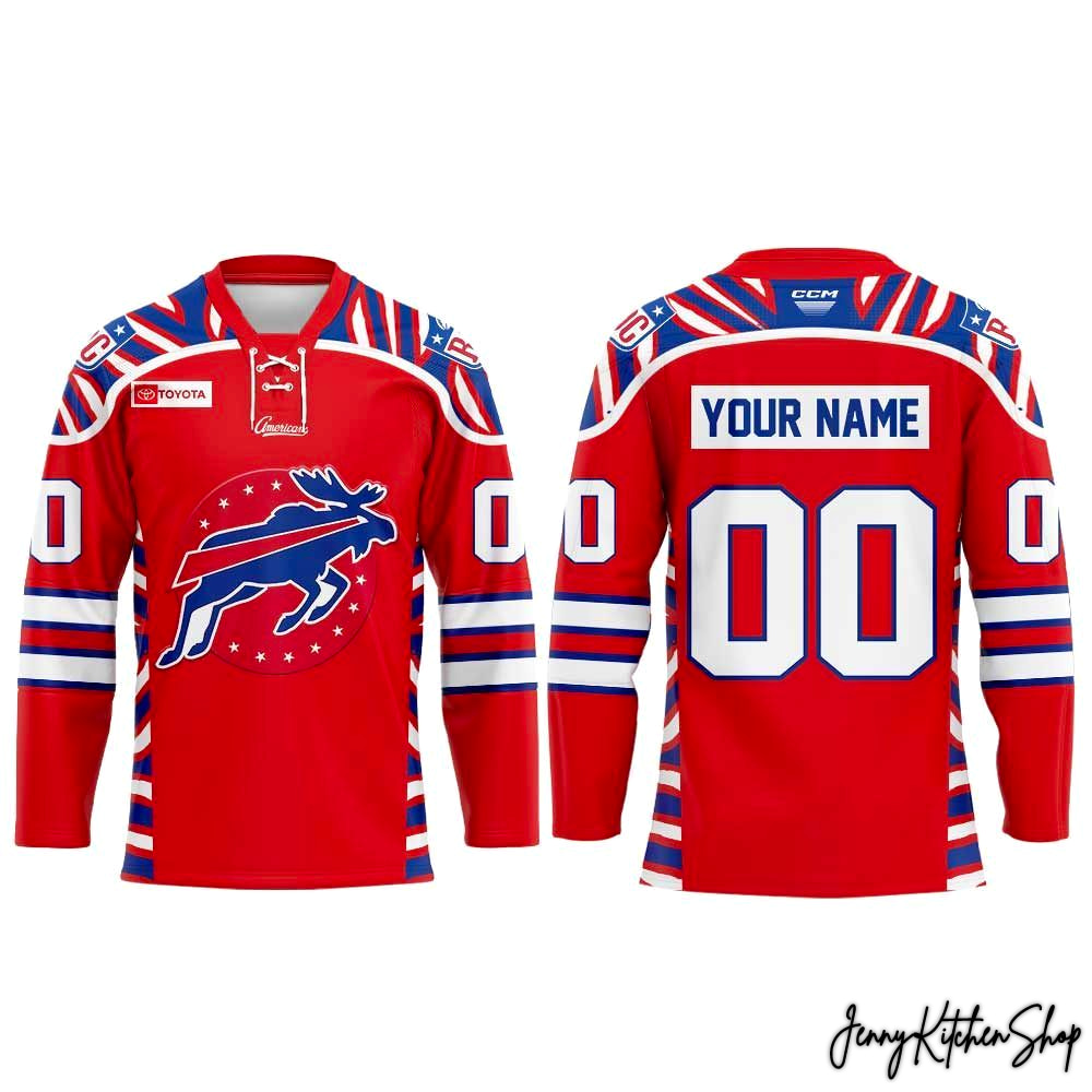 Rochester Americans 2026 Bills Day Custom Limited Hockey Jersey