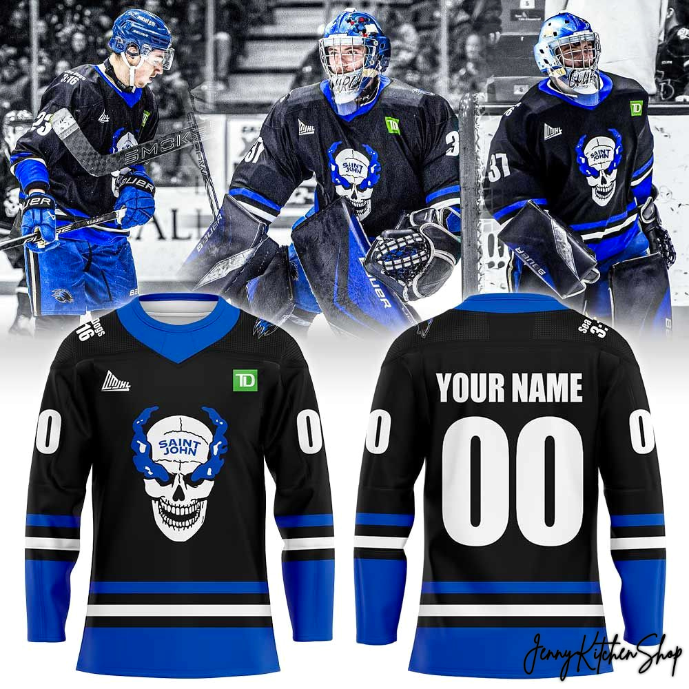 Saint John Sea Dogs Stone Cold Austin 2026 Uniform Hockey Jerssey Saint John Sea Dogs Stone Cold Austin 2026 Uniform Hockey Jerssey
