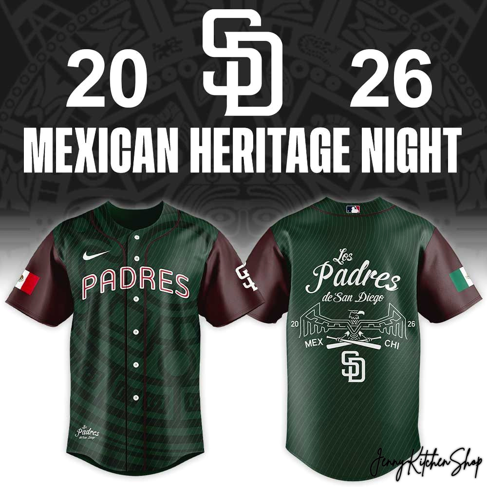San Diego Padres Mexican Heritage Night 2026 Baseball Jersey San Diego Padres Mexican Heritage Night 2026 Baseball Jersey