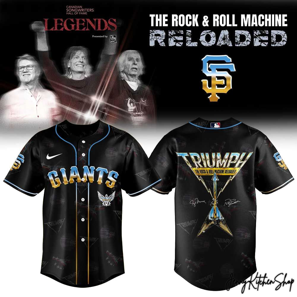 San Francisco Giants x Triumph The Rock & Roll Machine Reloaded 2026 Tour Jersey San Francisco Giants x Triumph The Rock & Roll Machine Reloaded 2026 Tour Jersey