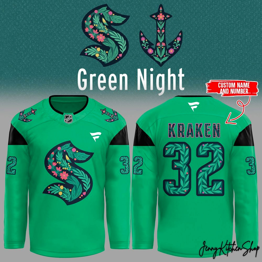Seattle Kraken Green Light 2026 Special Hockey Jersey