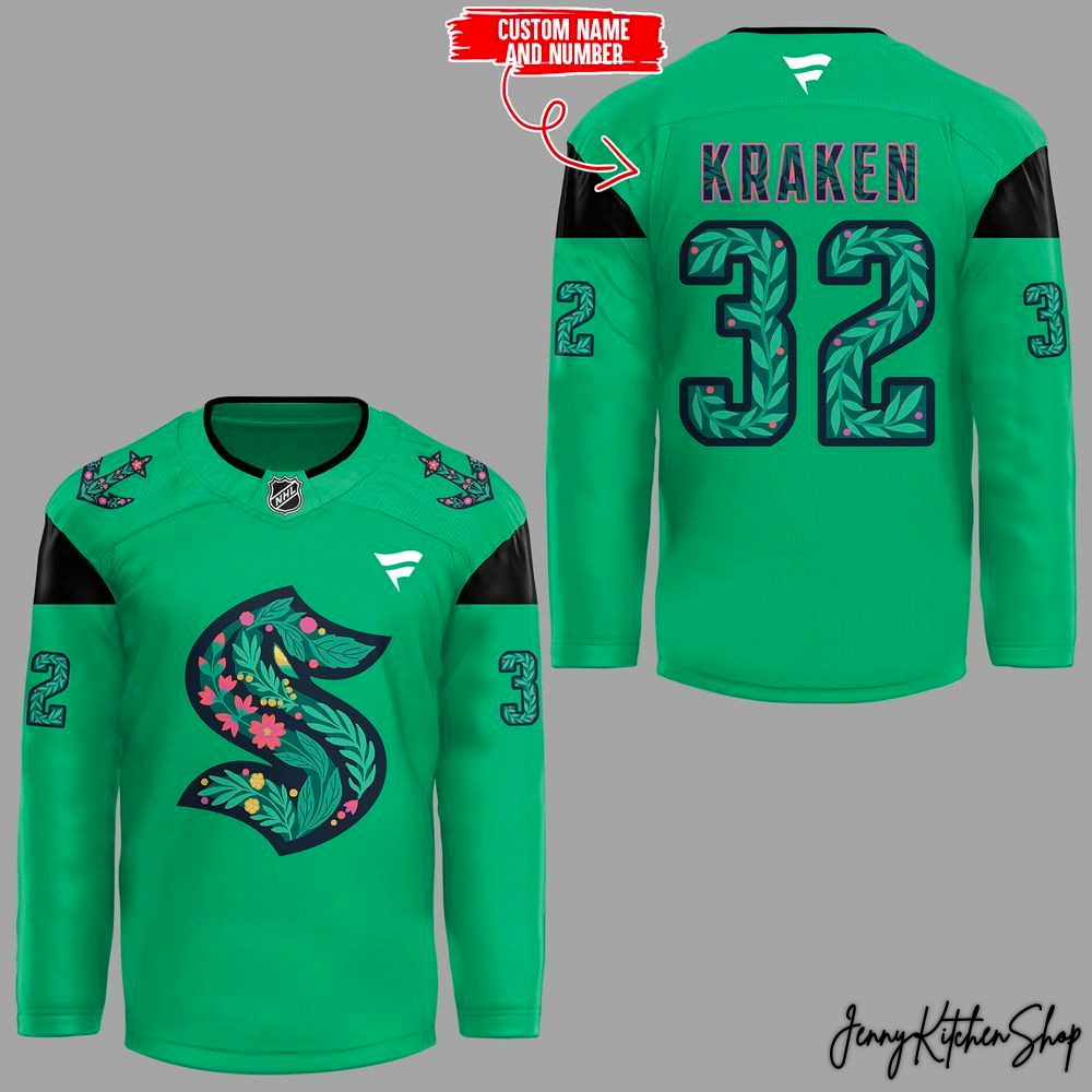 Seattle Kraken Green Light 2026 Special Hockey Jersey