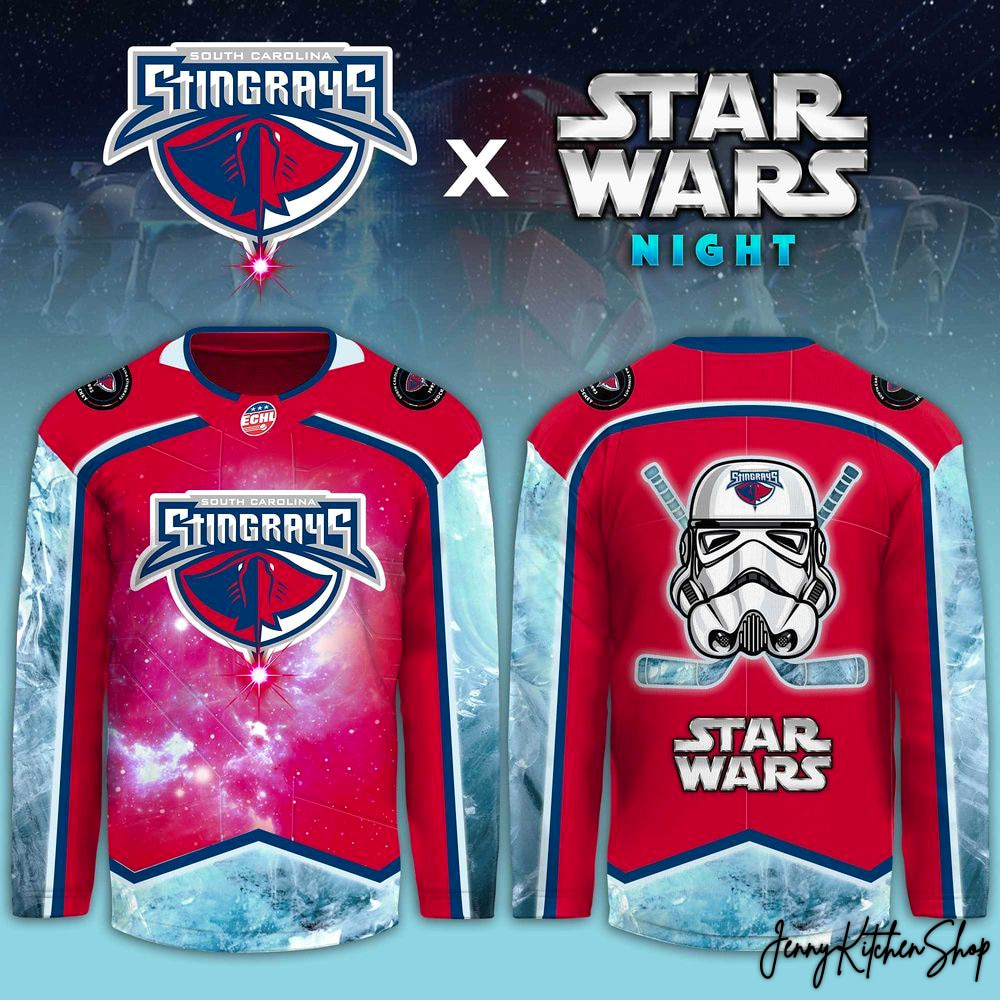 South Carolina Stingrays 2026 Star Wars Night Hockey Jersey