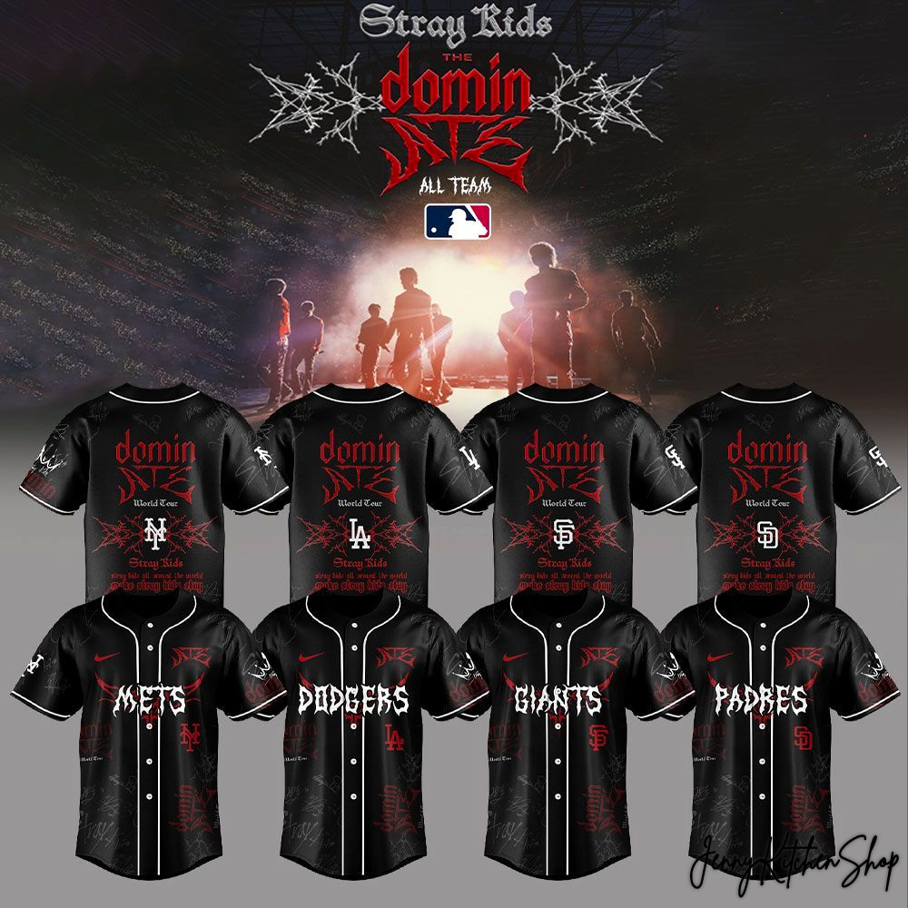 Stray Kids Dominate World Tour 2026 MLB Jersey Stray Kids Dominate World Tour 2026 MLB Jersey