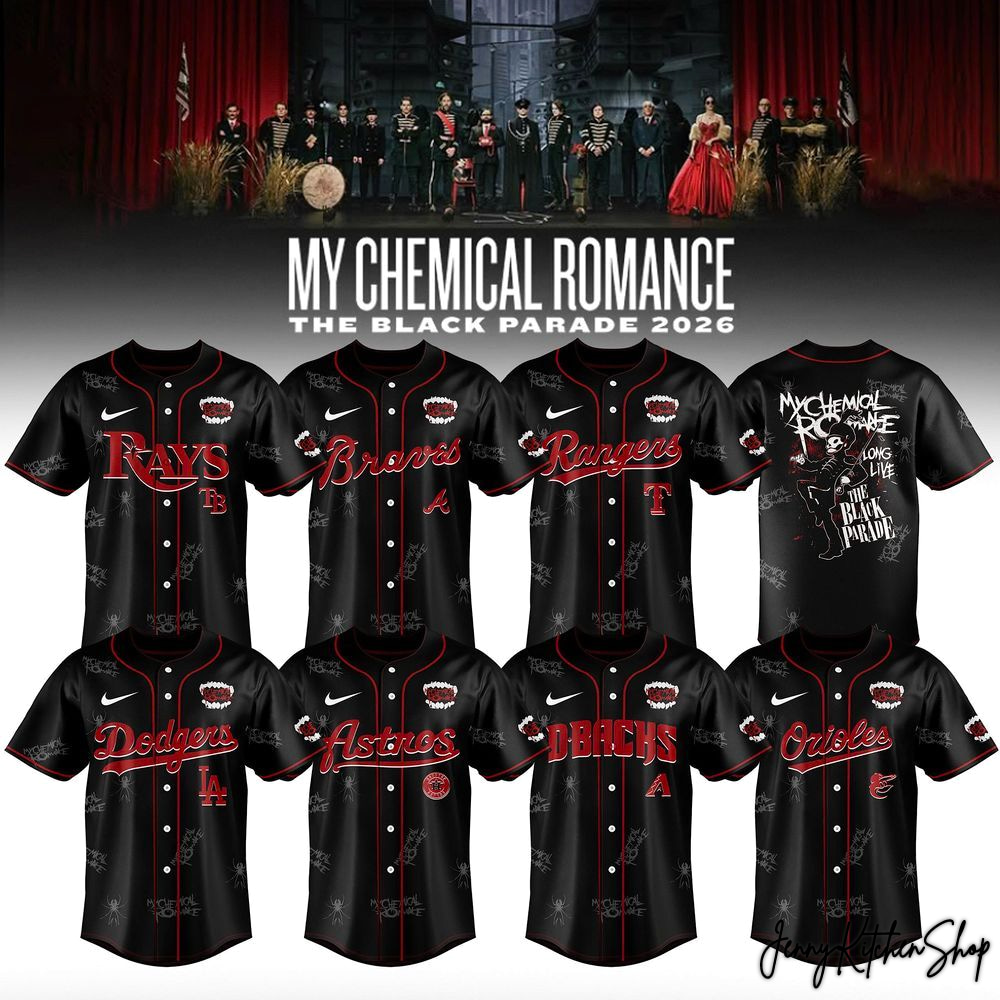 The Black Parade 2026 MLB x My Chemical Romance Collection Jersey