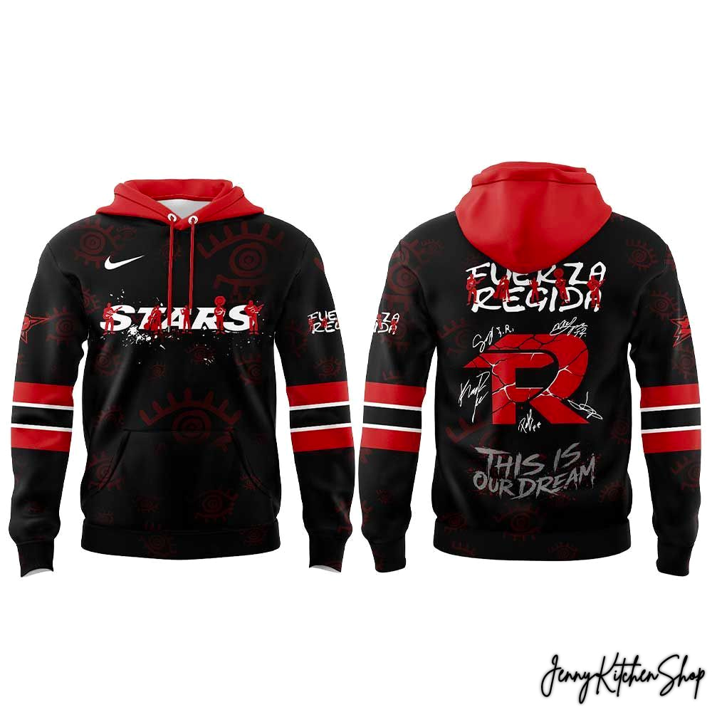 This is our Dream Stadium Tour 2026 Dallas Stars x Fuerza Regida Hoodie