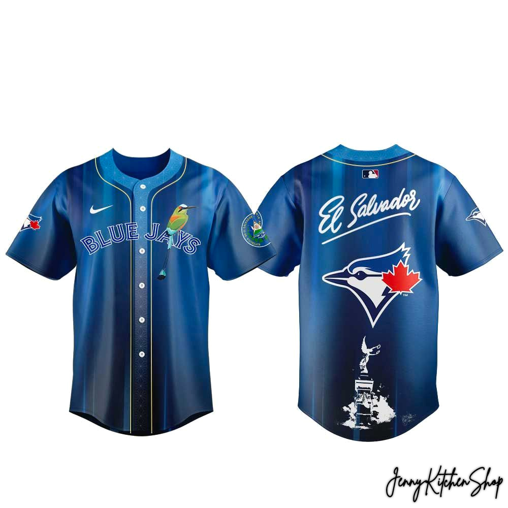 Toronto Blue Jays Salvadoran Heritage Day 2026 Baseball Jersey