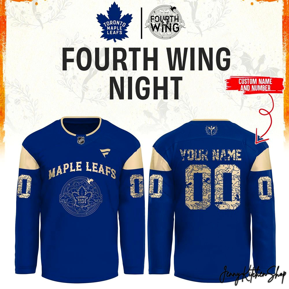 Toronto Maple Leafs Fourth Wing Night 2026 Hockey Jersey