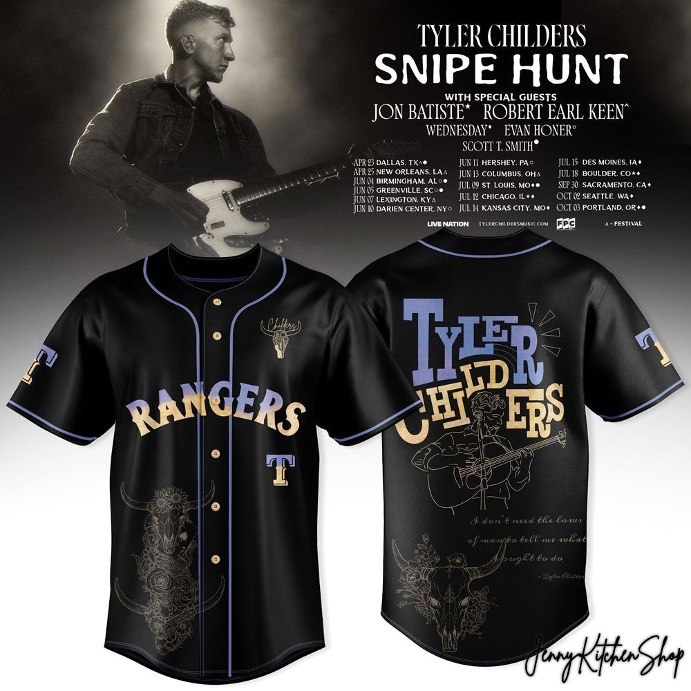 Tyler Childers x Texas Rangers 2026 Snipe Hunt Jersey