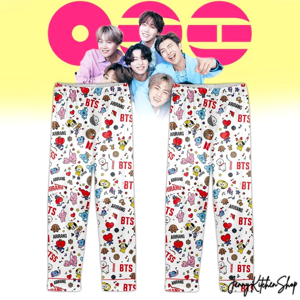 BTS Arirang Cute Chibi For Fans 2026 Limited Pajamas Set