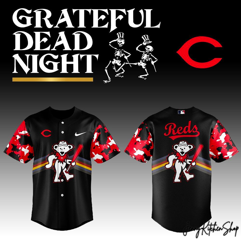 Cincinnati Reds Grateful Dead Night 2026 Baseball Jersey