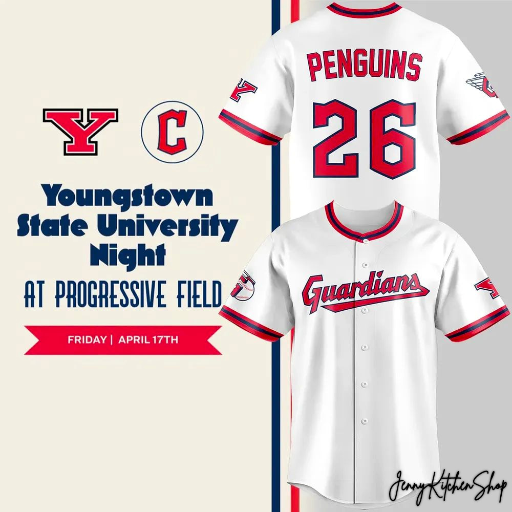 Cleveland Guardians Youngstown State University Night 2026 Jersey