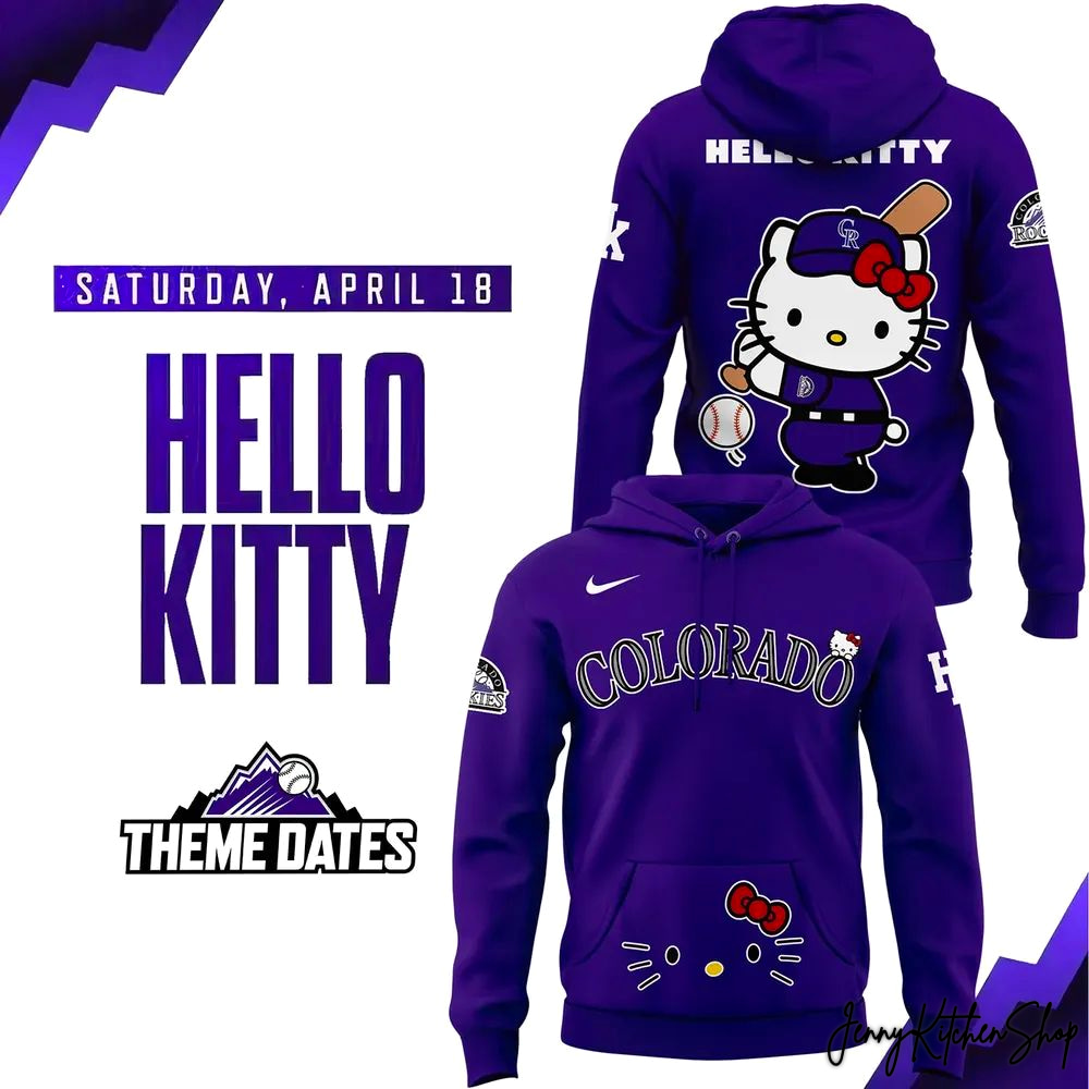 Colorado Rockies x Hello Kitty For Fans 2026 Hoodie