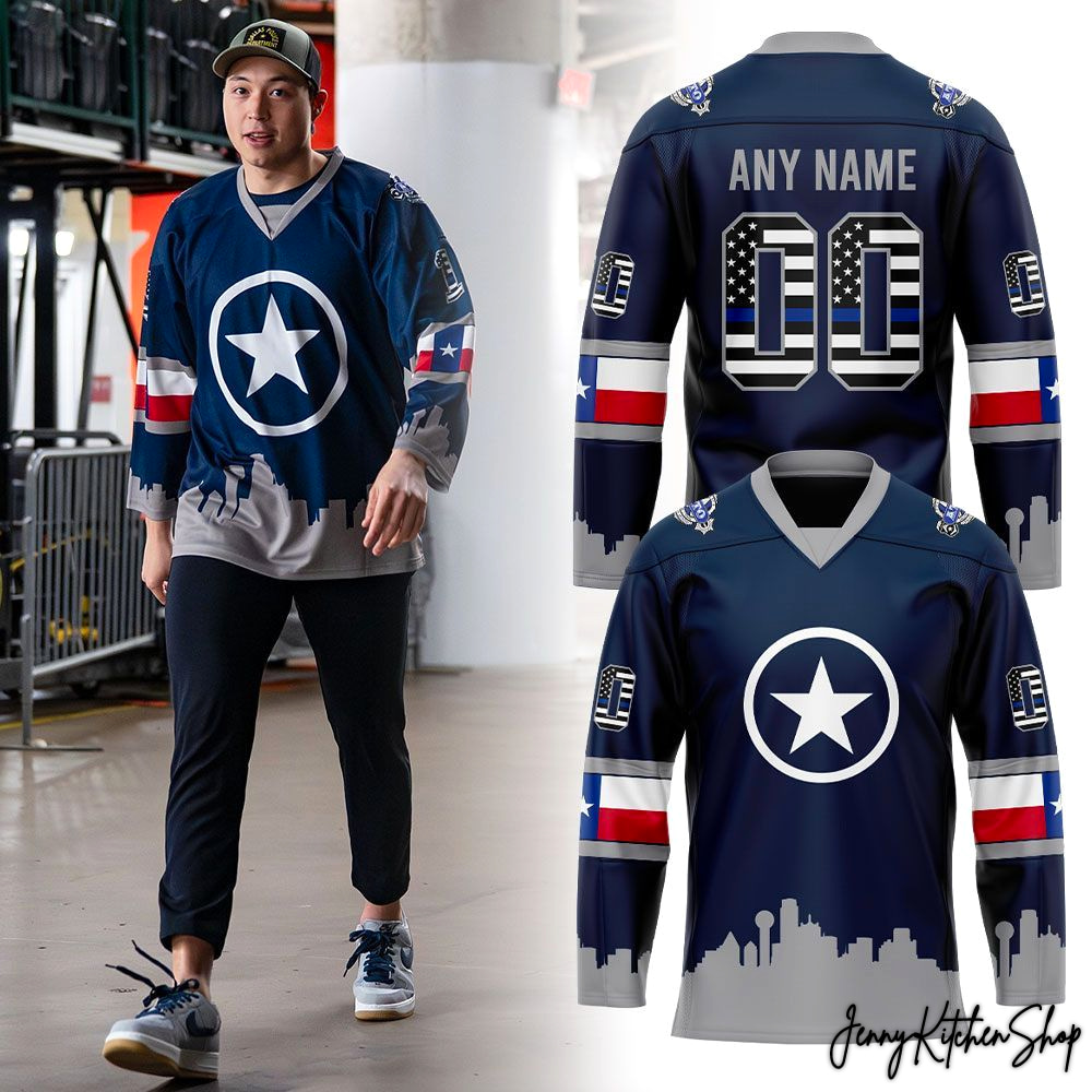 Dallas Stars Robo’s Dallas Police Jersey Dallas Stars Robo’s Dallas Police Jersey