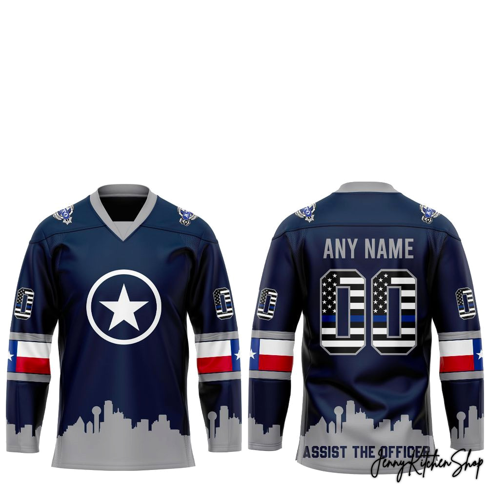 Dallas Stars Robo’s Dallas Police Jersey