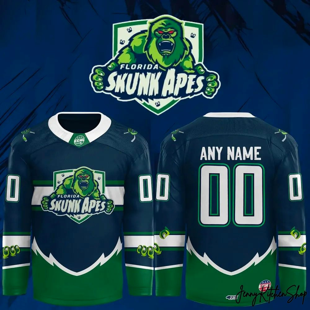 Florida Everblades Skunk Ape Night 2026 Hockey Jersey
