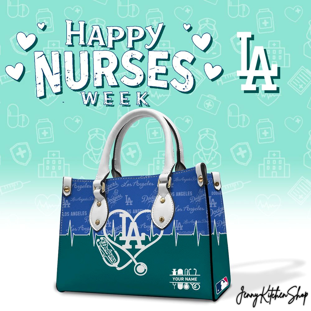 Happy Nurse Week 2026 Fans Los Angeles Dodgers Handbag