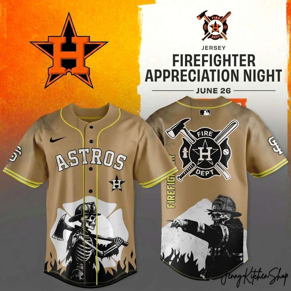 Houston Astros Firefighter Appreciation Night 2026 Limited Edition Jersey