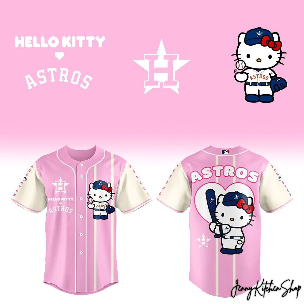 Houston Astros x Hello Kitty 2026 Limited Pink Jersey Houston Astros x Hello Kitty 2026 Limited Pink Jersey