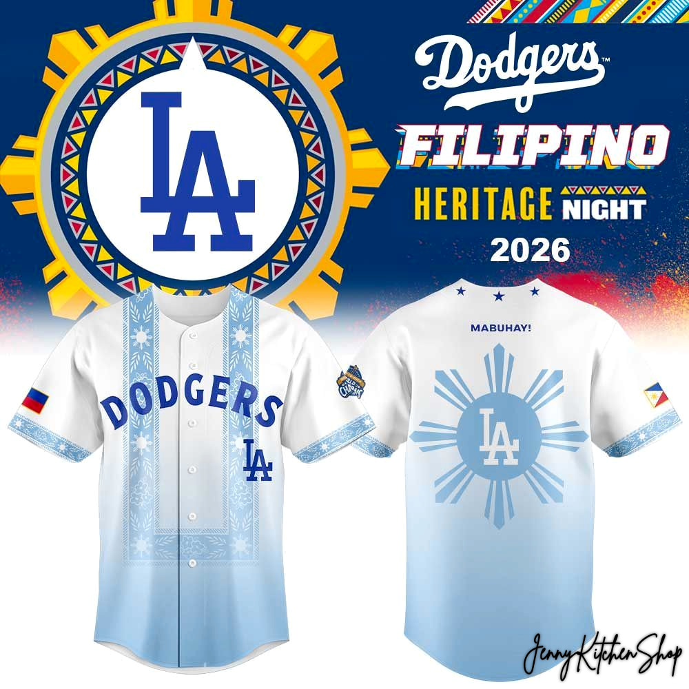 Los Angeles Dodgers Filipino Heritage Night 2026 For Fan Special Jersey Los Angeles Dodgers Filipino Heritage Night 2026 For Fan Special Jersey