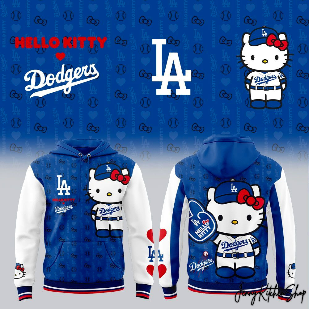 Los Angeles Dodgers x Hello Kitty New Era For Fan 2026 Hoodie