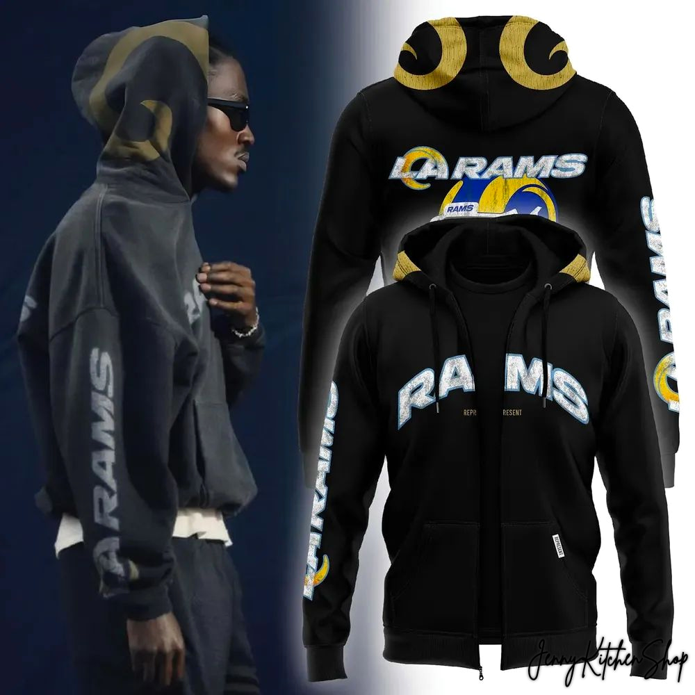 Los Angeles Rams 2026 New Era Zip Hoodie