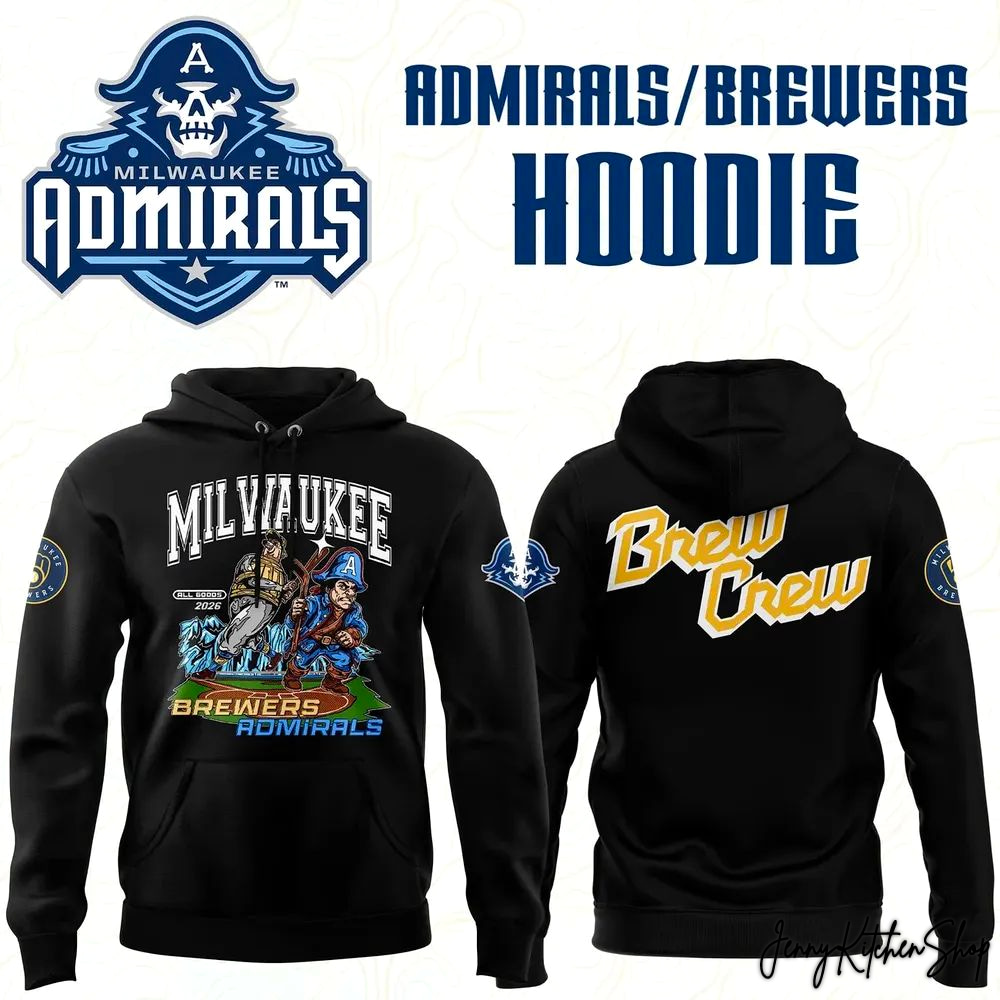 Milwaukee Admirals Brewers Crew Hoodie