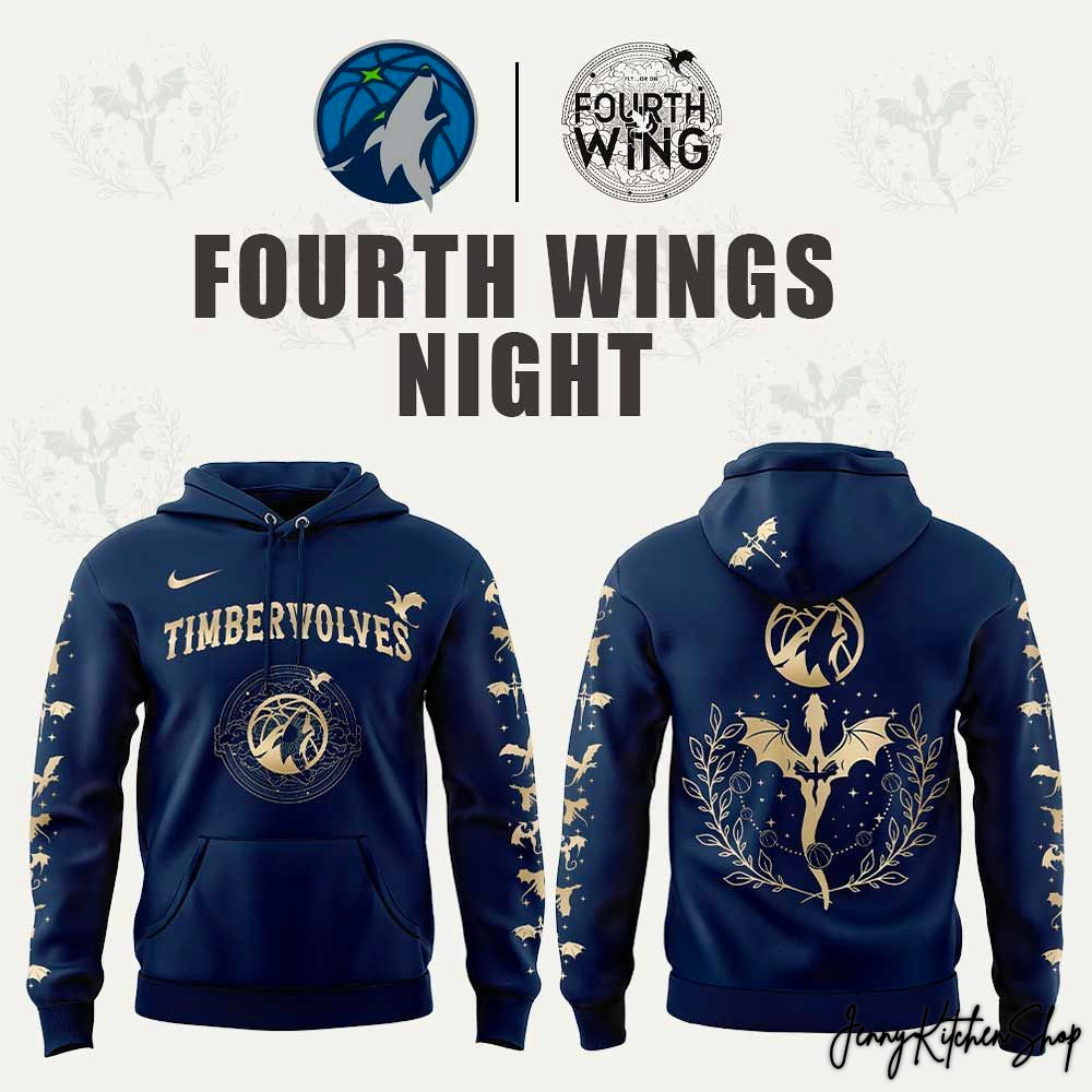 Minnesota Timberwolves Fourth Wings Night 2026 Limited Hoodie