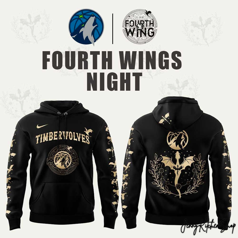 Minnesota Timberwolves Fourth Wings Night 2026 Limited Hoodie