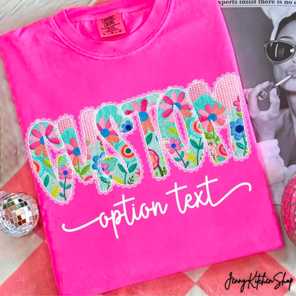 Mom Life, Bright Patchwork Floral, Mama Floral Shirt