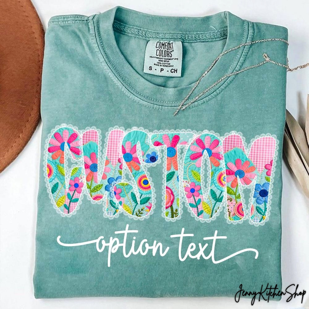Mom Life, Bright Patchwork Floral, Mama Floral Shirt