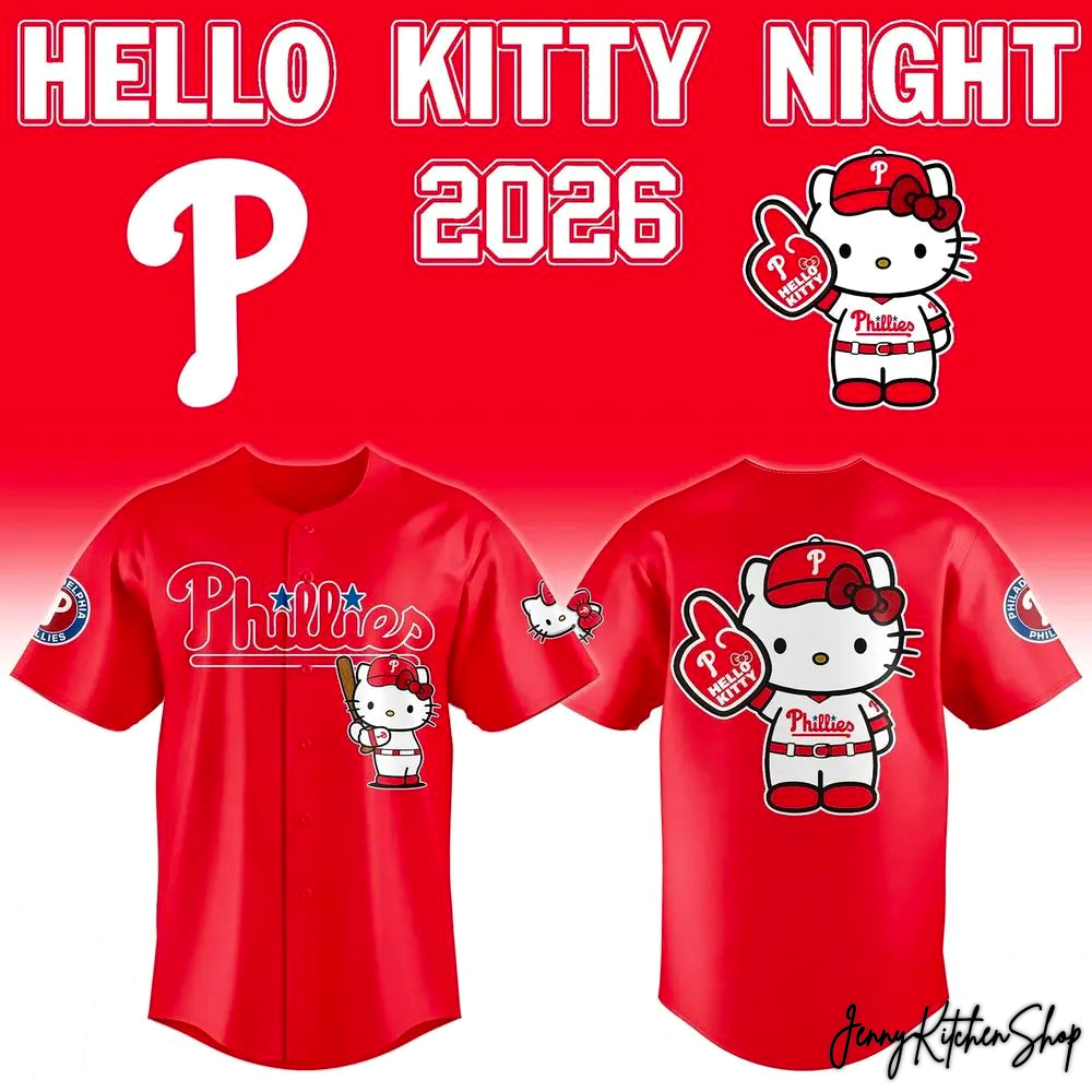 Philadelphia Phillies Hello Kitty Night 2026 Baseball Jersey