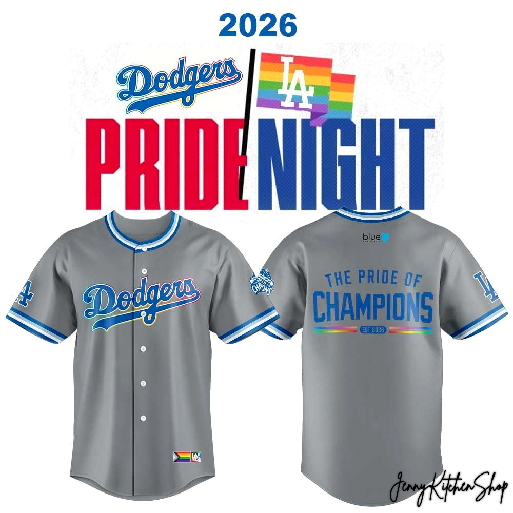 Pride Night 2026 Los Angeles Dodgers For Fans Jersey