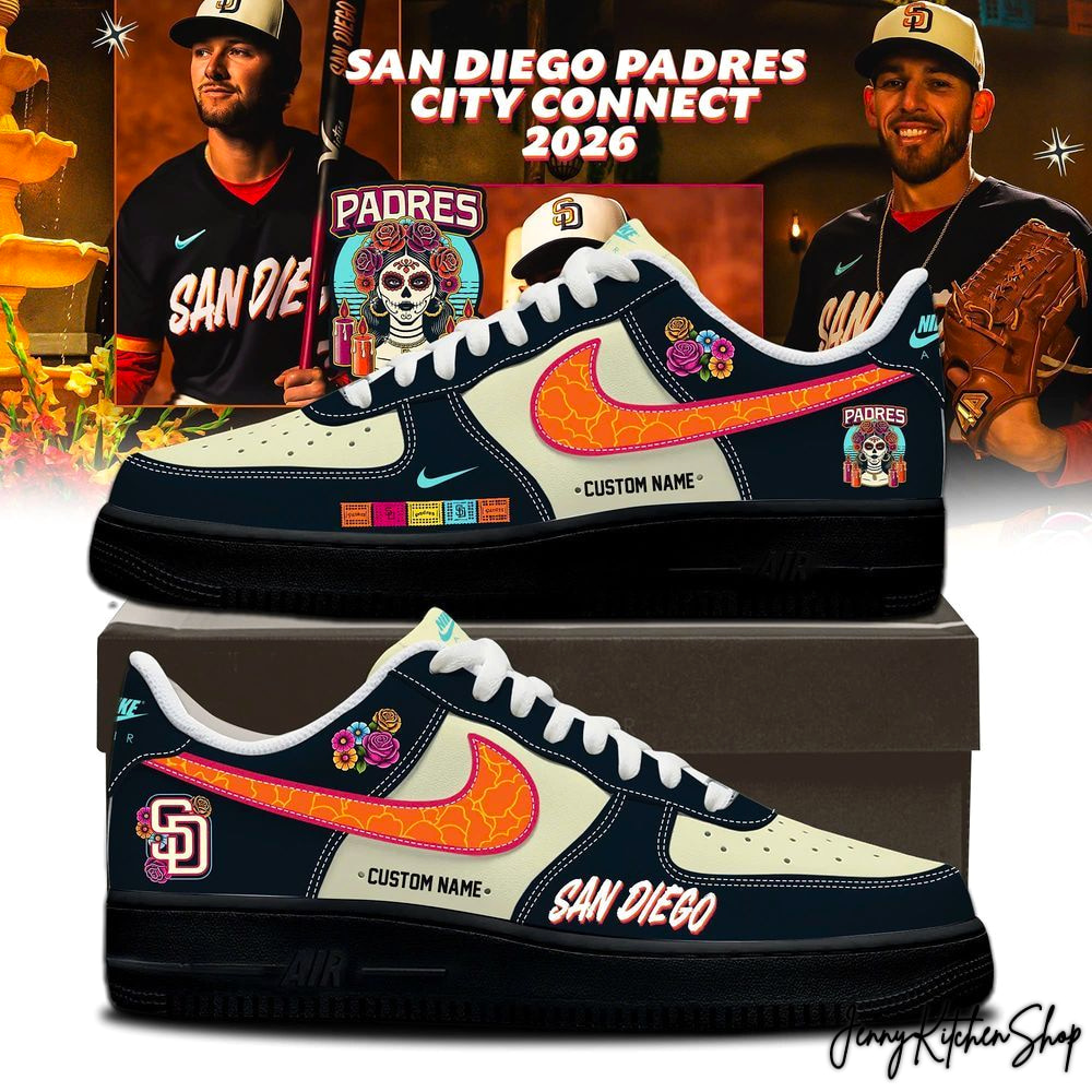 San Diego Padres Día de los Muertos 2026 City Connect Shoes